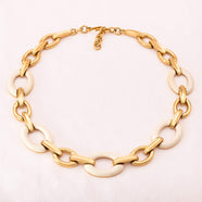 MONET vergoldete Kettenglieder Halskette aus den 1990ern