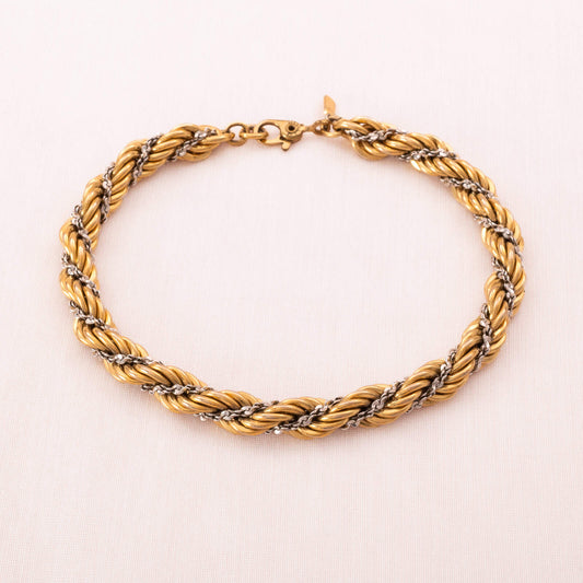 Monet-Bicolor-Armband-aus-zwei-gedrehten-Kordelketten