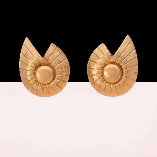 Monet-Ohrclips-vergoldet-elegantes-Vintage-Design