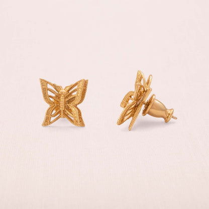 Monet-Ohrringe-vergoldete-Schmetterlinge-Ohrstecker