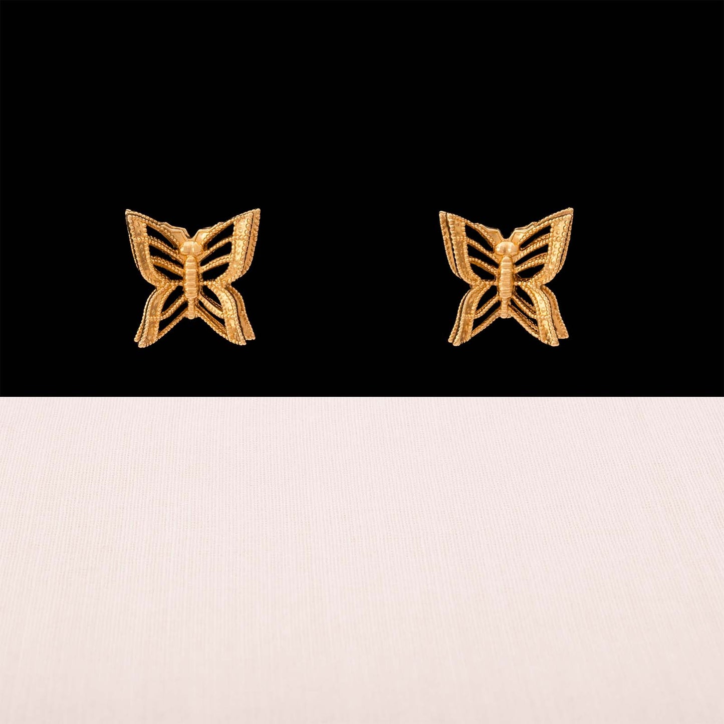 Monet-Ohrringe-vergoldete-Schmetterlinge-Ohrstecker