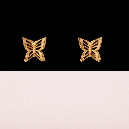 Monet-Ohrringe-vergoldete-Schmetterlinge-Ohrstecker
