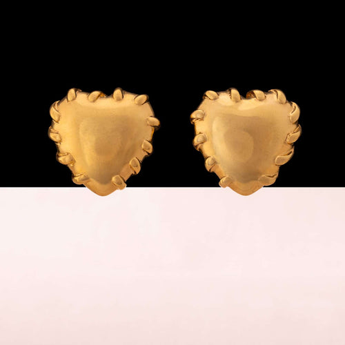 MONET heart-shaped gold-plated earrings
