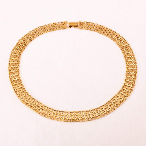MONET gold-plated necklace with openwork pattern