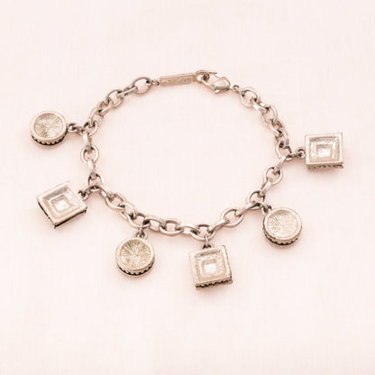 Napier-Armband-silberfarbene-Rückseite-Bettelarmband-Style