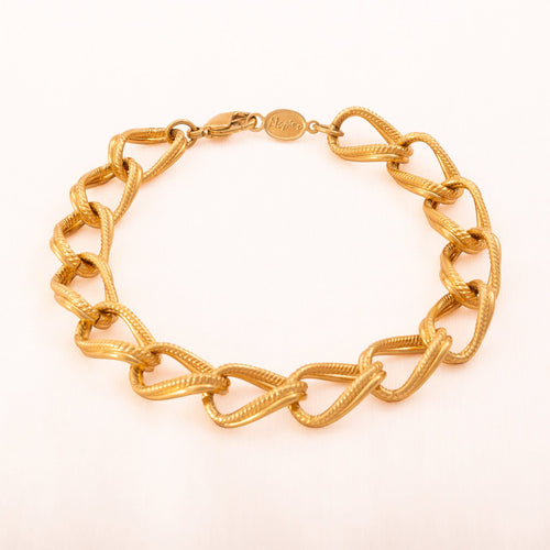 NAPIER Vintage Armband vergoldete Kettenglieder