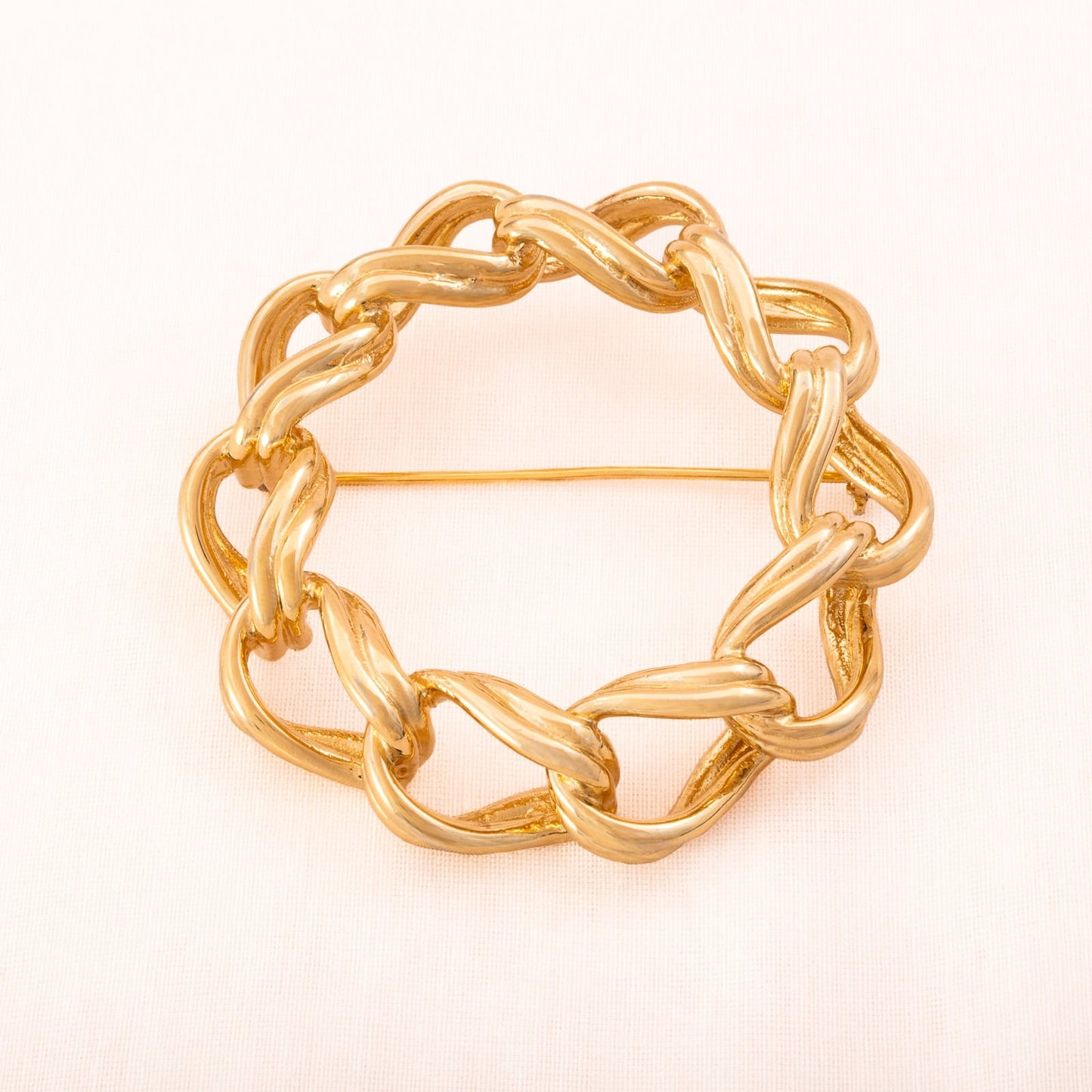 Napier-Brosche-vergoldete-Kettenglieder