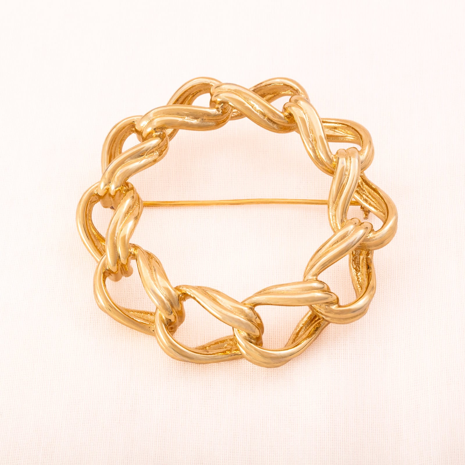 Napier-Brosche-vergoldete-Kettenglieder