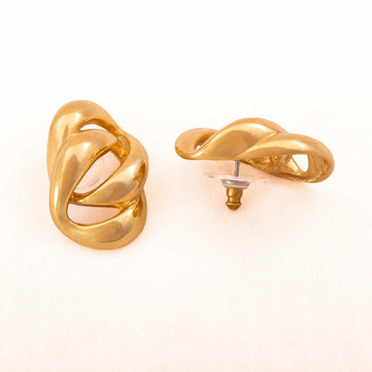 Napier-Ohrringe-vergoldete-Kettenglieder