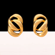 NAPIER Vintage Ohrringe vergoldete Kettenglieder