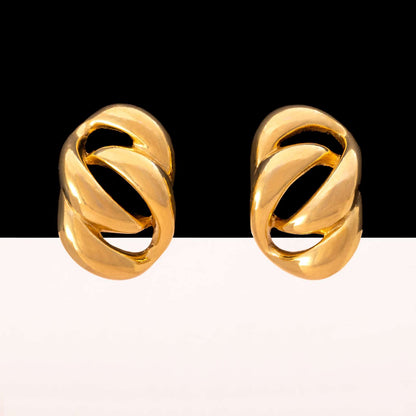 Napier-Ohrringe-vergoldete-Kettenglieder