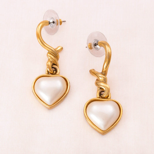 Richelieu-Herz-Perlen-Ohrringe-Hänger-vergoldet