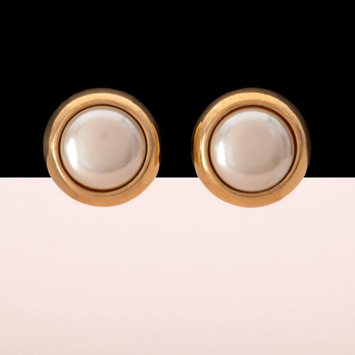 RICHELIEU earrings classic round with large pearls