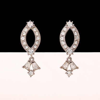 Sarah-Coventry-Ohrclips-elegante-Strass-Hänger