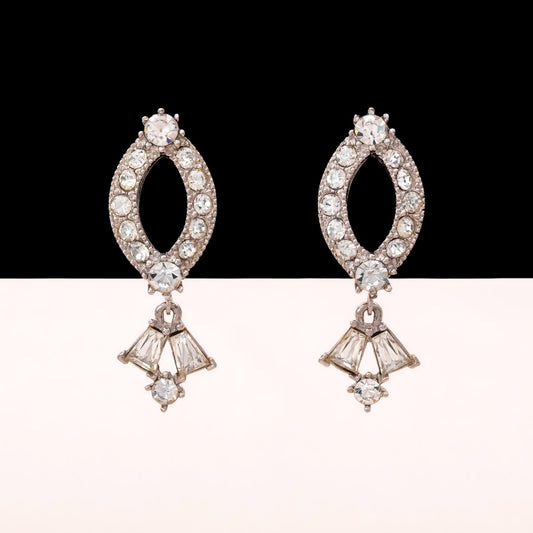 Sarah-Coventry-Ohrclips-elegante-Strass-Hänger