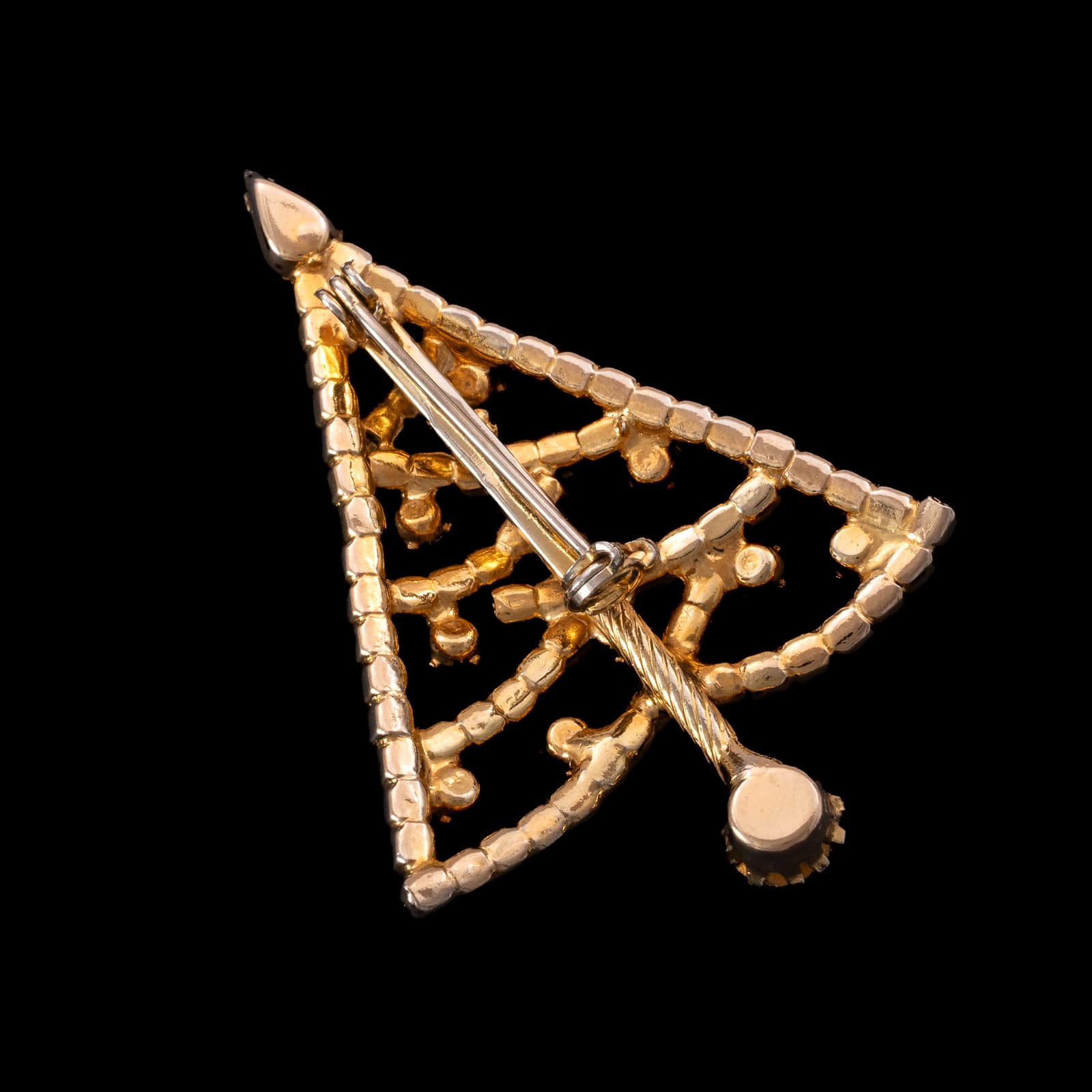Weihnachtsbaum-Brosche-vergoldete-Rückseite
