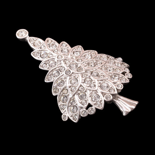 Swarovski-Millennium-Kristall-Weihnachtsbaum-Brosche