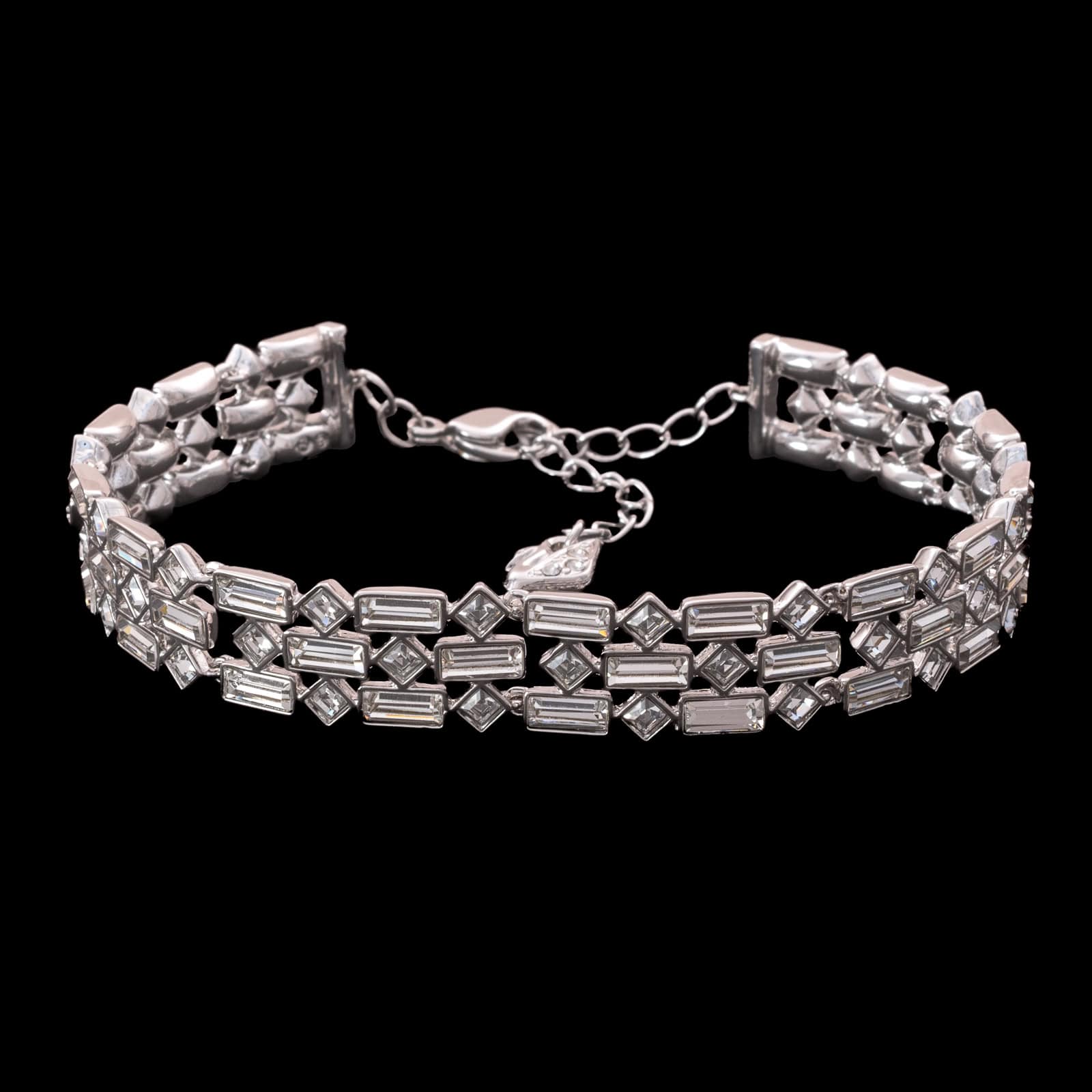 Swarovski-Armband-Baguettesteine-und-quadratische-Kristalle