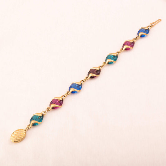 Swarovski-Armband-ovale-Kristalle-bunt