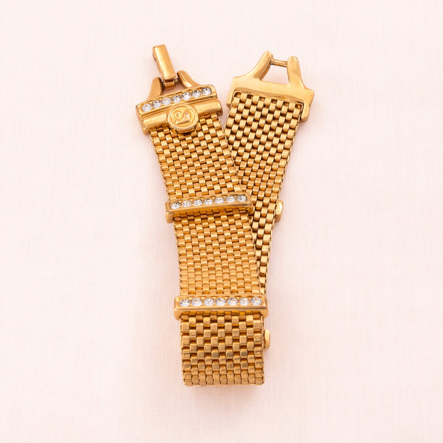 Swarovski-Armband-klassisches-Design-vergoldet-vertikal-Kristall-besetzt