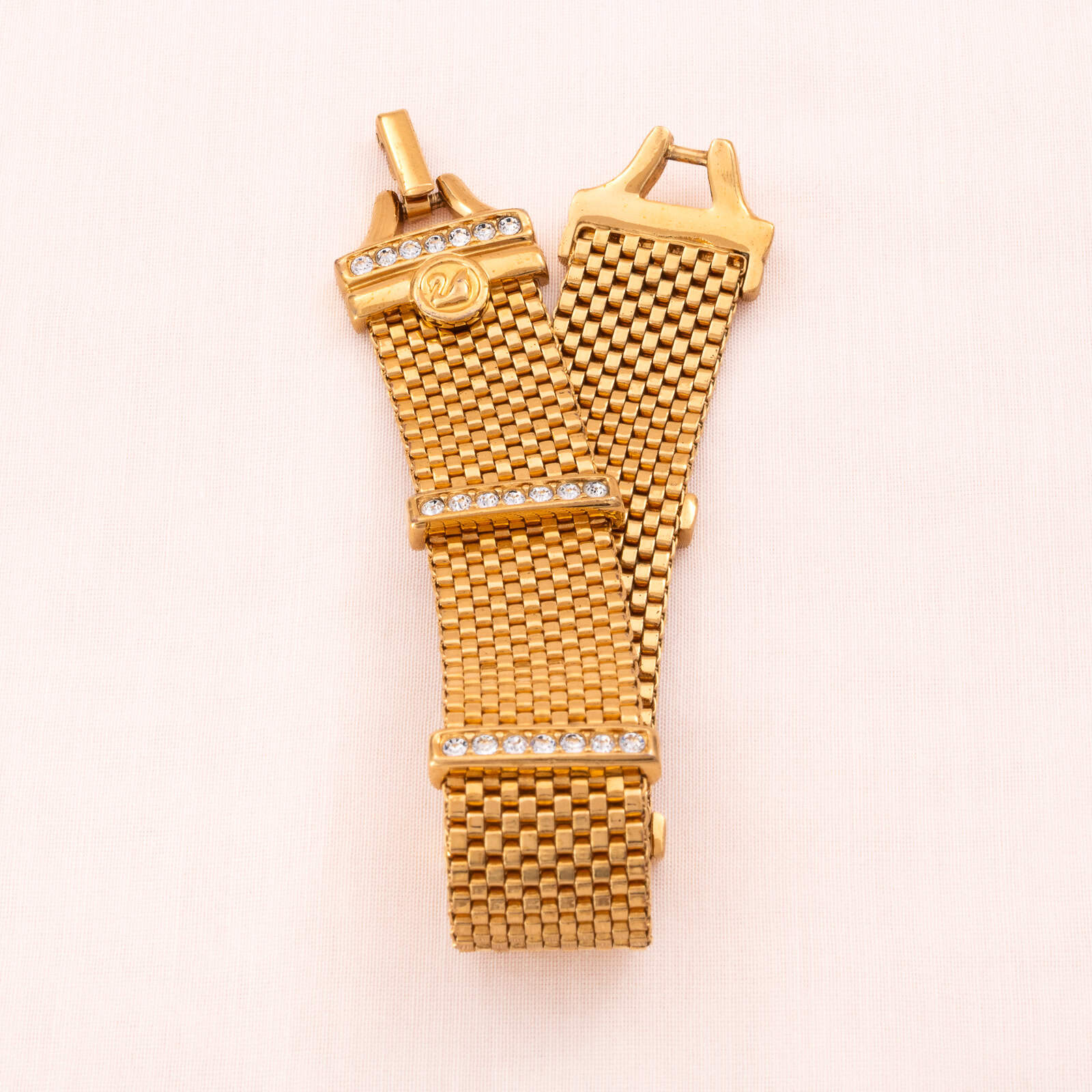 Swarovski-Armband-klassisches-Design-vergoldet-vertikal-Kristall-besetzt