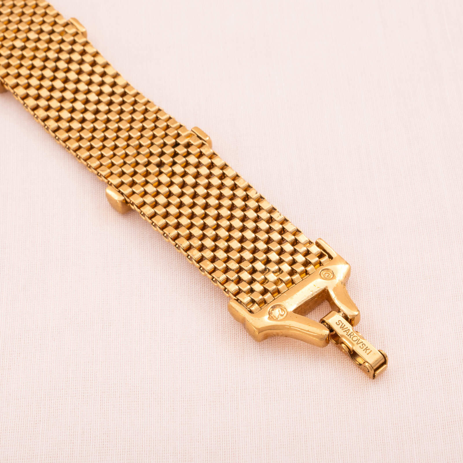 Swarovski-Armband-klassisches-Design-vergoldete-Rückseite-signiert