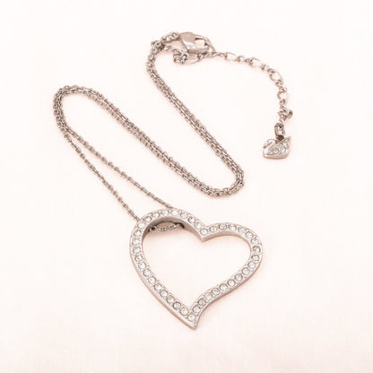 Swarovski-Halskette-rhodiniert-Herzanhänger-kristallbesetzt