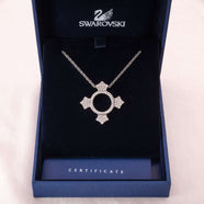 SWAROVSKI rhodinierte Halskette mit Kristall-Anhänger