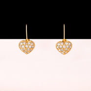 SWAROVSKI klassische Herz-Ohrringe mit Kristallen besetzt