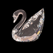 SWAROVSKI Vintage Kristall Schwan klare Kristallfigur