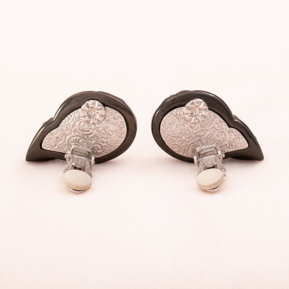 Swarovski-Ohrclips-Rückseiten-Schwan-signiert