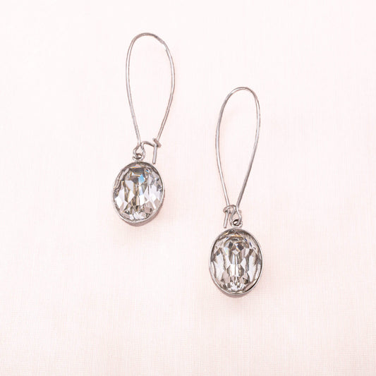 Swarovski-Ohrringe-ovale-Kristall-Hänger-silberfarben