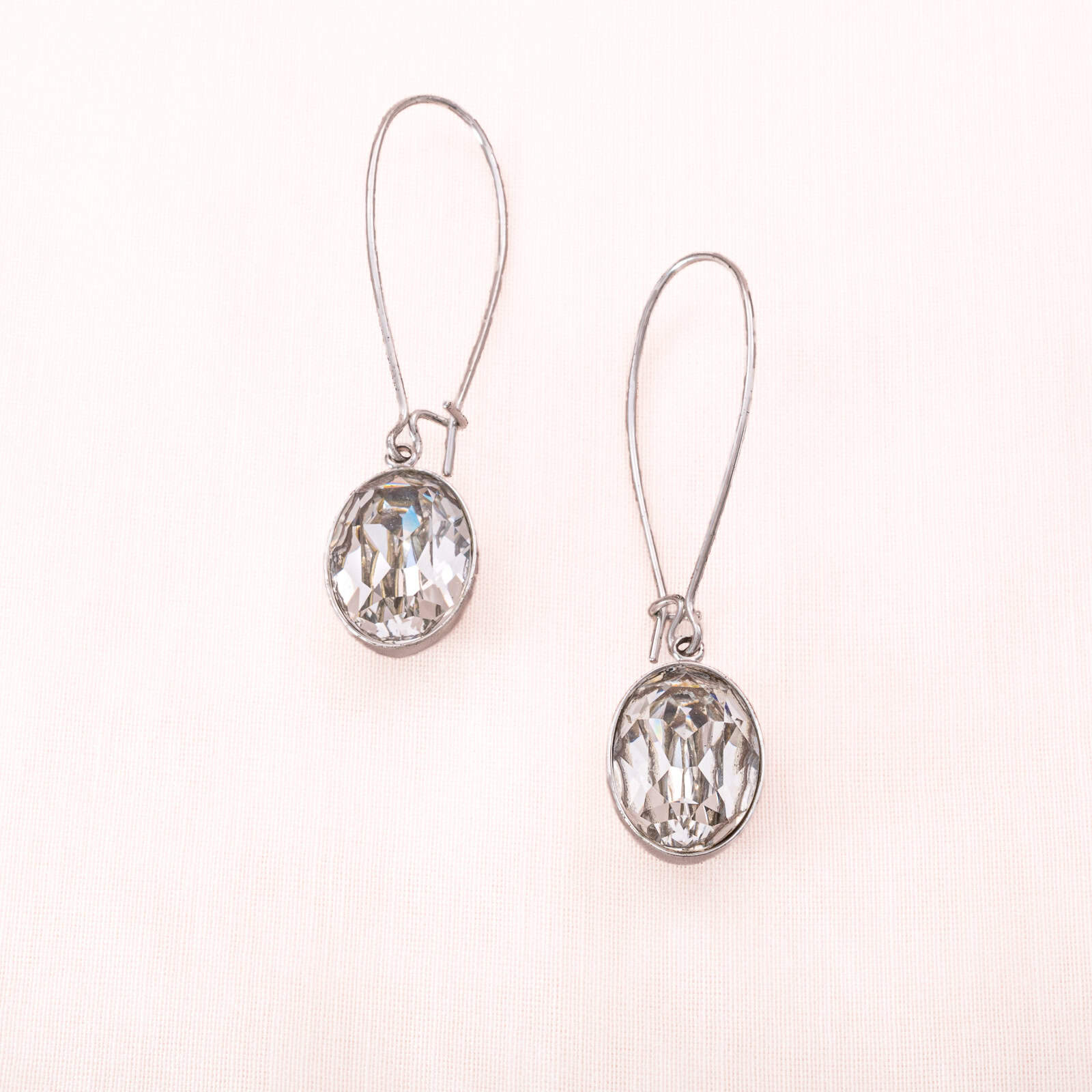 Swarovski-Ohrringe-ovale-Kristall-Hänger-silberfarben
