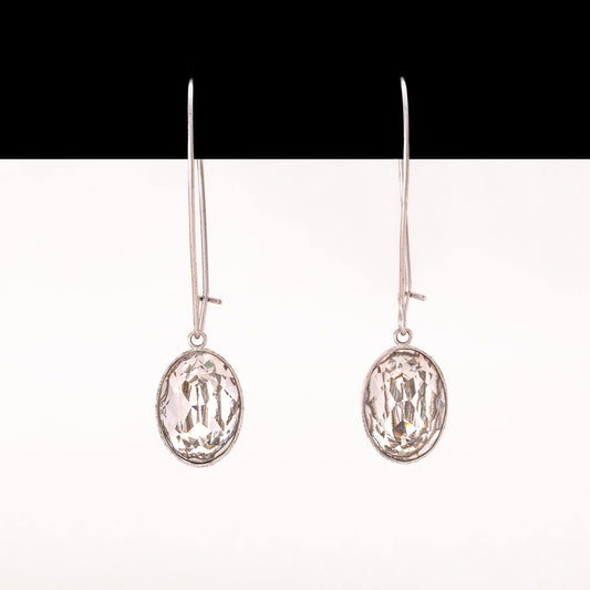 Swarovski-Ohrringe-ovale-Kristall-Hänger-silberfarben