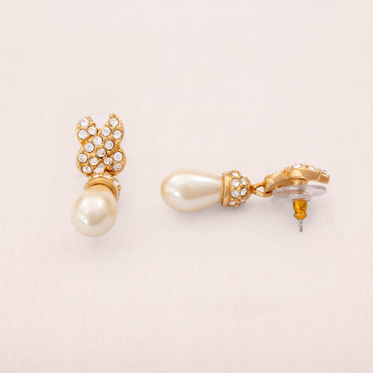 Swarovski-Ohrringe-Perlen-Tropfen-Hänger-Kristalle-vergoldet