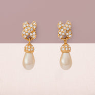 SWAROVSKI Vintage Ohrringe Kristalle Perlen Tropfen Hänger eleganter Schmuck