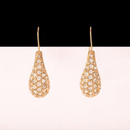 SWAROVSKI gold-plated drop-shaped earrings