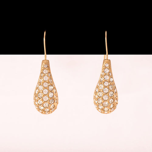 SWAROVSKI gold-plated drop-shaped earrings
