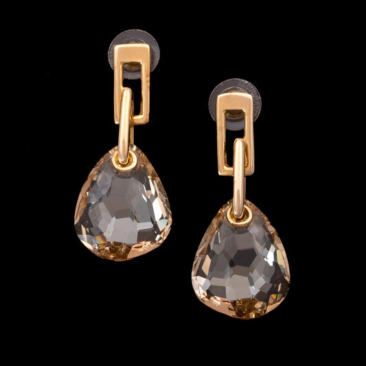 Swarovski-Ohrringe-mit-großen-beigefarbenen-Kristallen