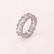 SWAROVSKI ring set with sparkling baguette stones