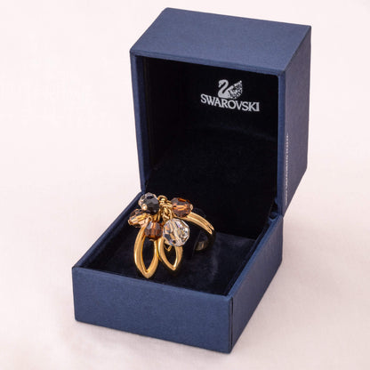 Swarovski-verspielter-Ring-mit-Kristallperlen-in-blauer-Box