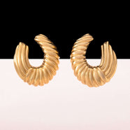 TRIFARI elegante Ohrringe vergoldet aus den 1990er Jahren