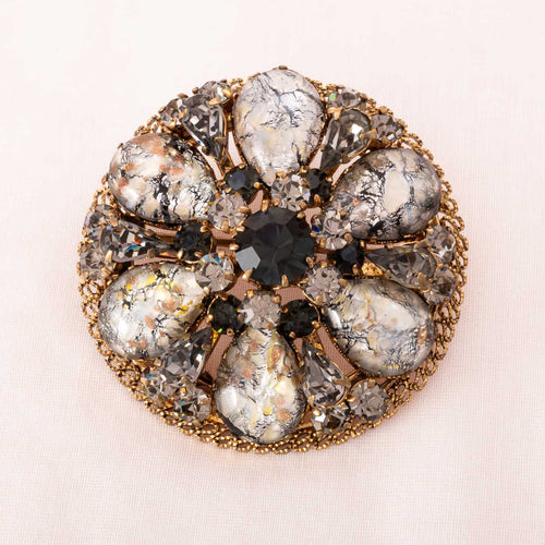AUSTRIA rare brooch in Antique Revival Style
