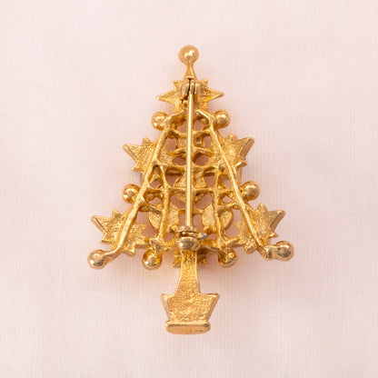 Weihnachtsbaum-Brosche-vergoldete-Rückseite