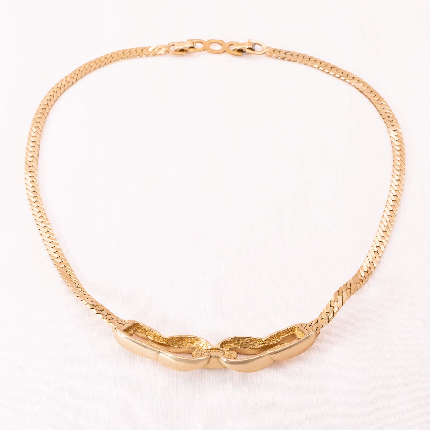 Christian-Dior-klassische-Halskette-vergoldete-Rückseite