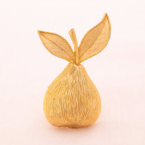 EMMONS gold-plated pear brooch