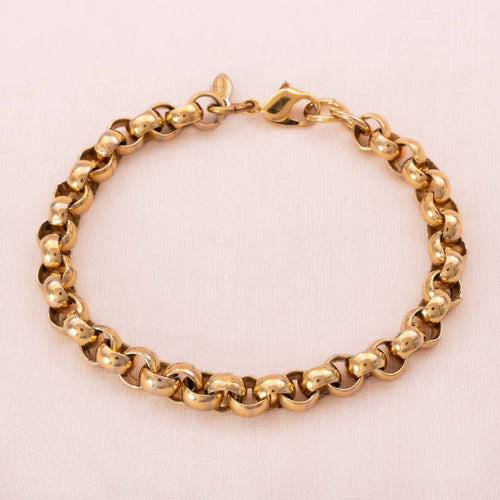 MONET gold plated pea chain bracelet