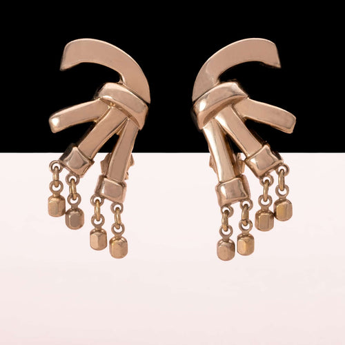 MONET rare clip-on earrings from the 40s