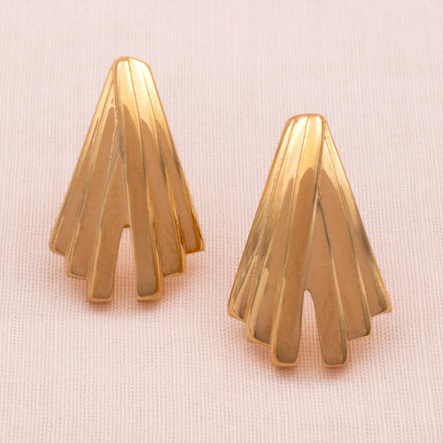 MONET elegant earrings gold plated