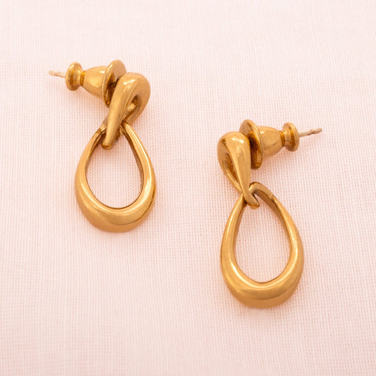 Monet-Ohrringe-vergoldete-Schlaufen-Hänger